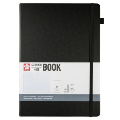 Sakura Squared Hard Cover Notebook A4 - 21x30cm BLACK