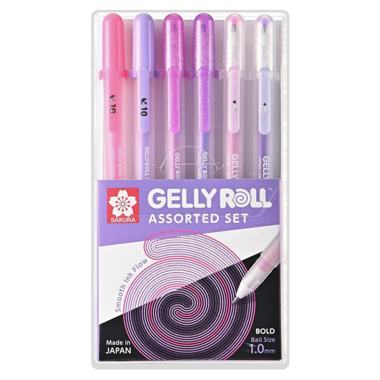 Gelly Roll Pink & Purple Assorted 6pc Set Default Title
