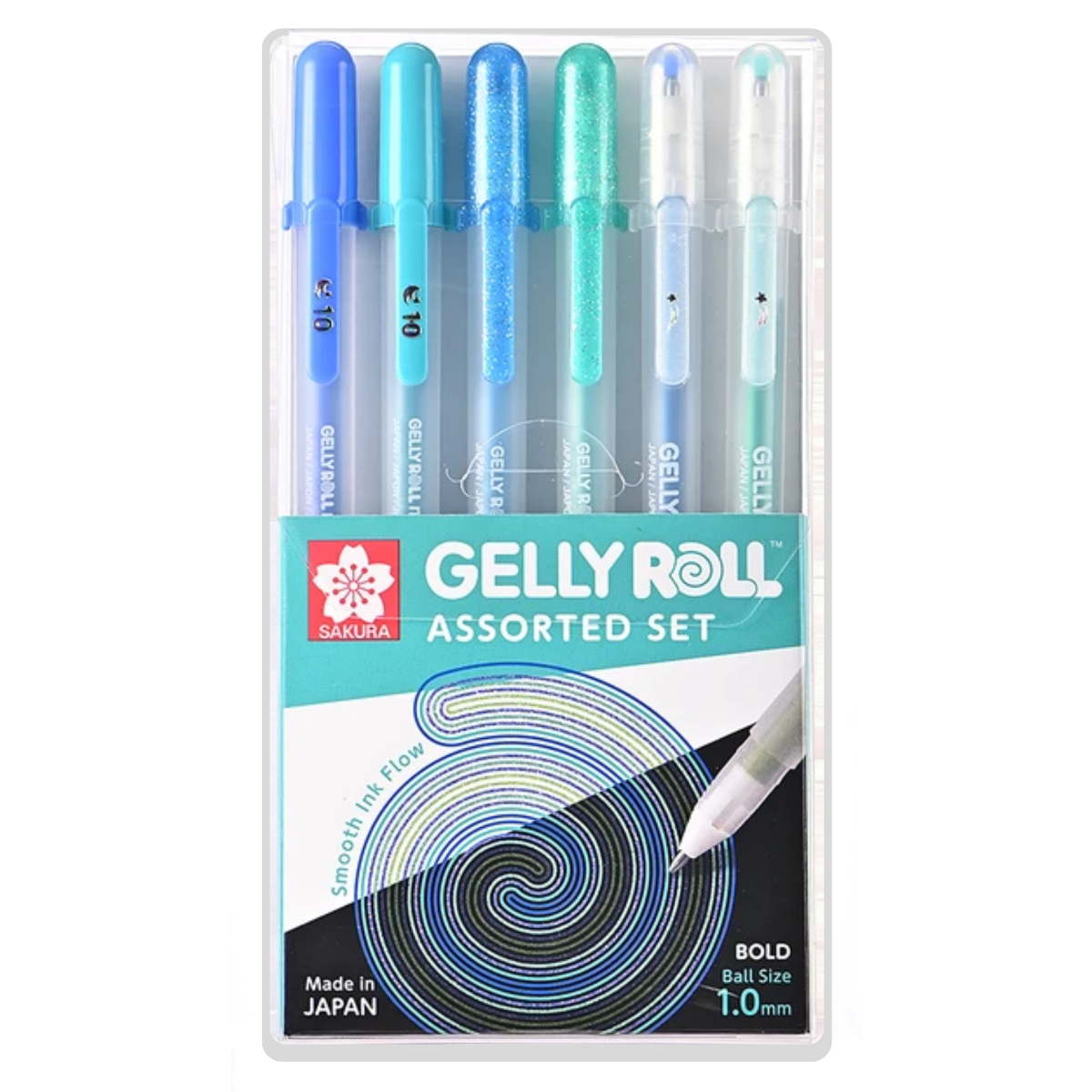 Gelly Roll Blue & Green Assorted 6pc Set Default Title