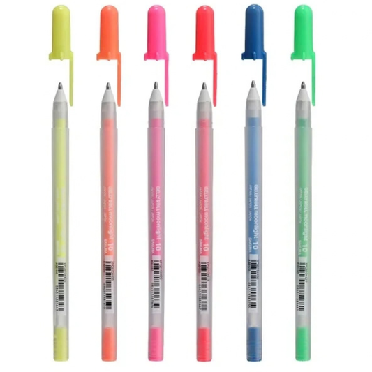 Gelly Roll Moonlight Fluorescent 6pc Set