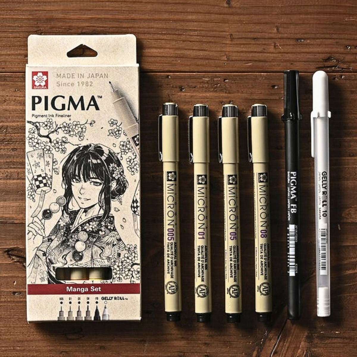 Sakura Pigma Manga 6 Pc Set