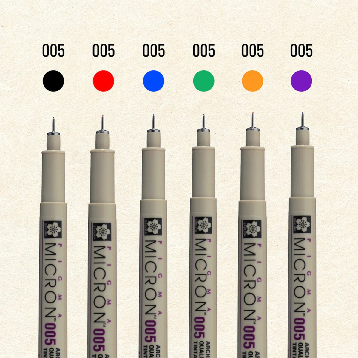 Sakura Pigma Micron 6pc 005 Colour Sketch Set