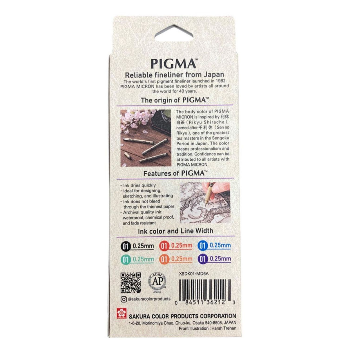 Sakura Pigma Micron 6pc 01 Mandala Set