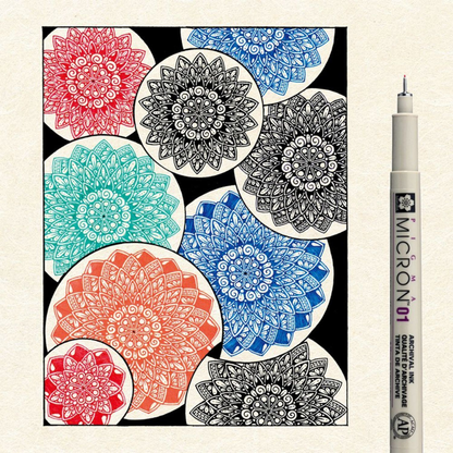 Sakura Pigma Micron 6pc 01 Mandala Set