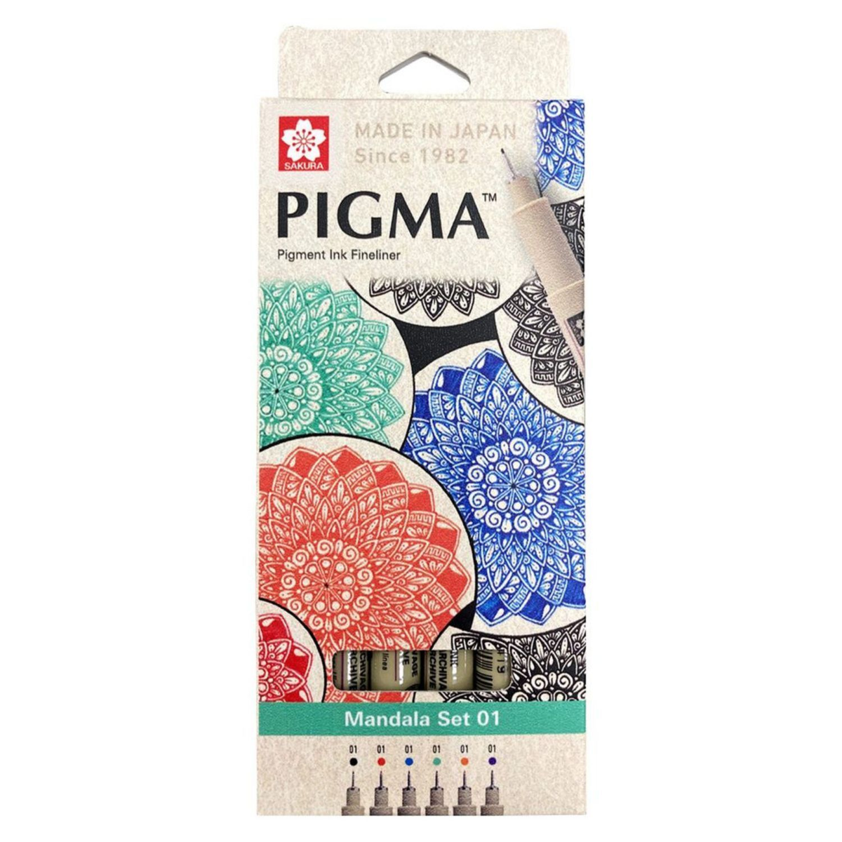 Sakura Pigma Micron 6pc 01 Mandala Set Default Title