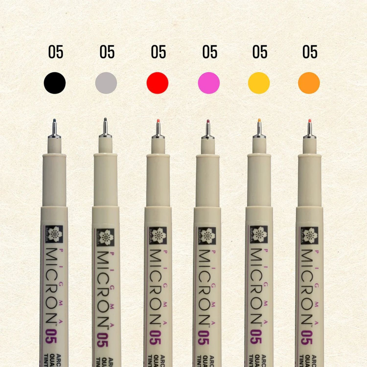 Sakura Pigma Micron 6pc 05 Mandala Set A (Warm Tones)