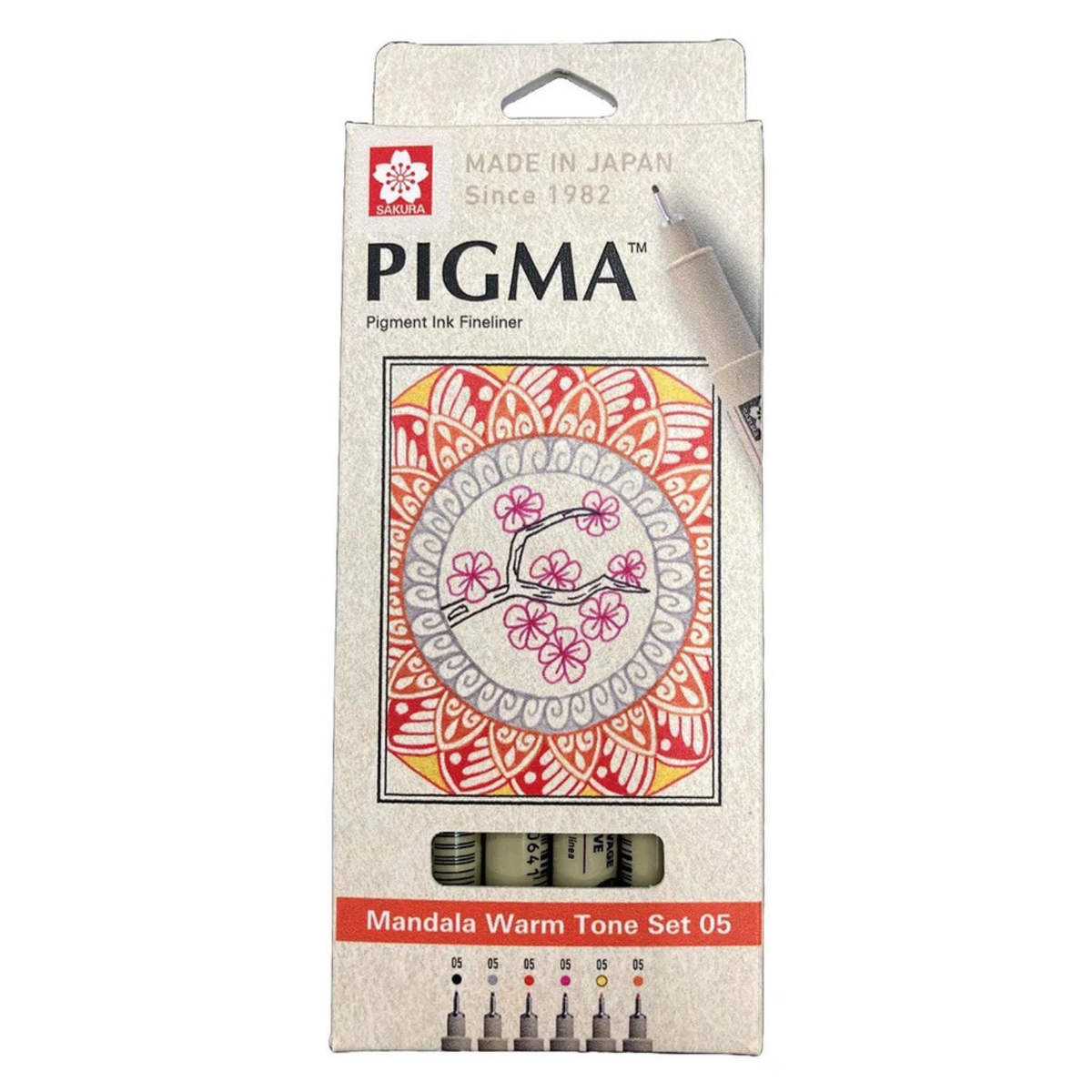 Sakura Pigma Micron 6pc 05 Mandala Set A (Warm Tones) Default Title