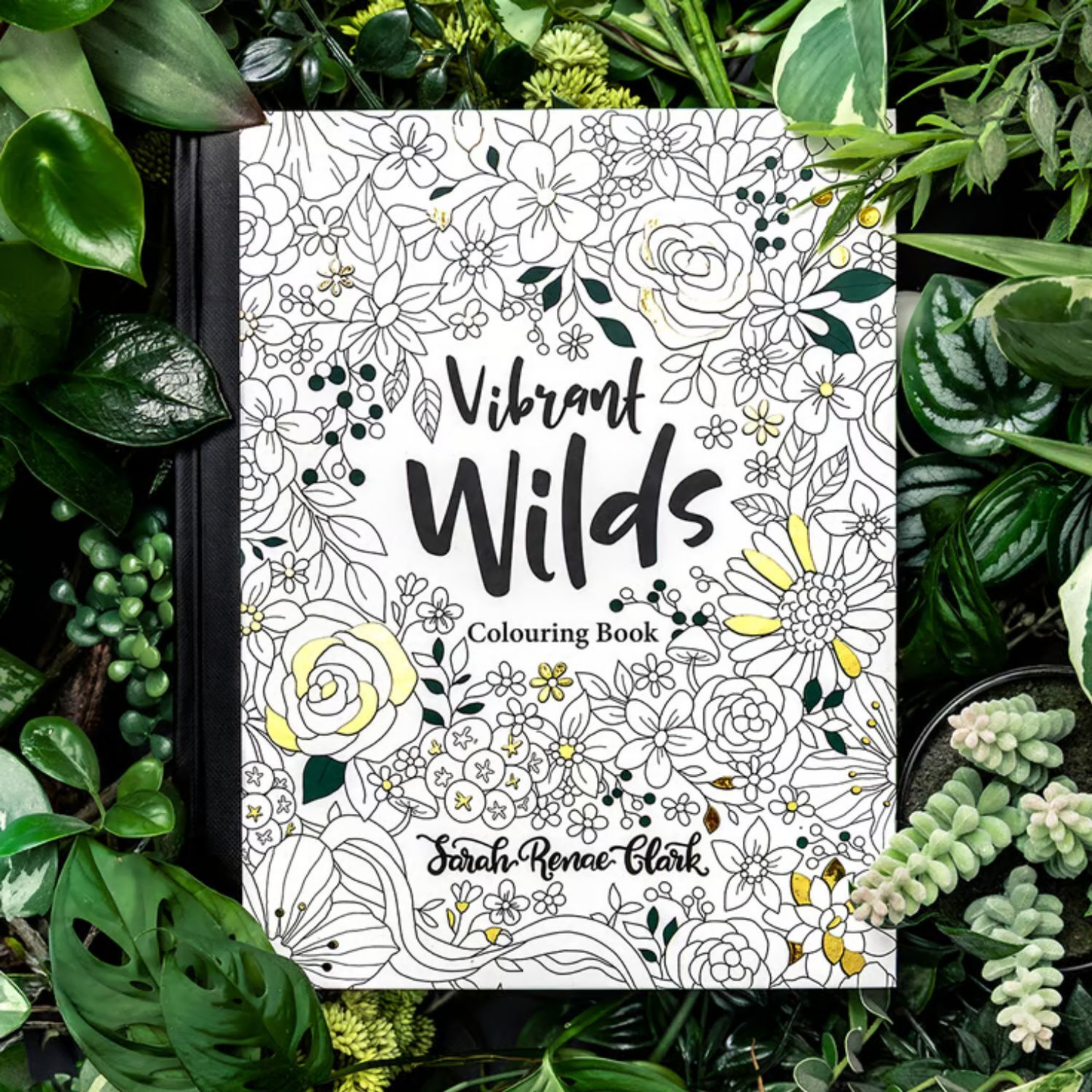 Vibrant Wilds Adult Colouring Book by Sarah Renae Clark image 6