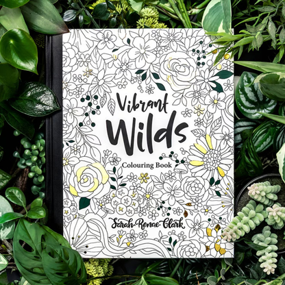 Vibrant Wilds Adult Colouring Book by Sarah Renae Clark image 6