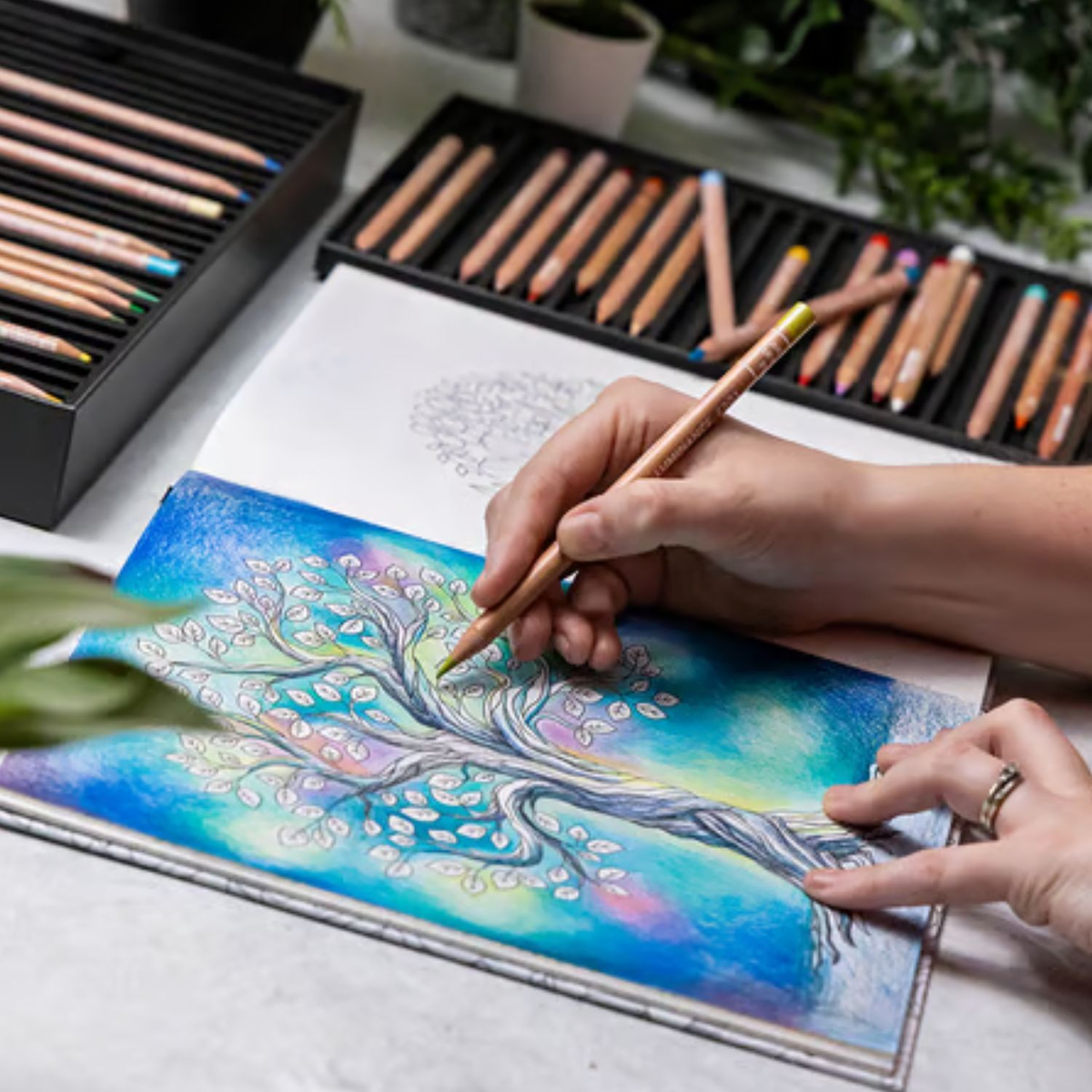 Vibrant Wilds Adult Colouring Book by Sarah Renae Clark image 4