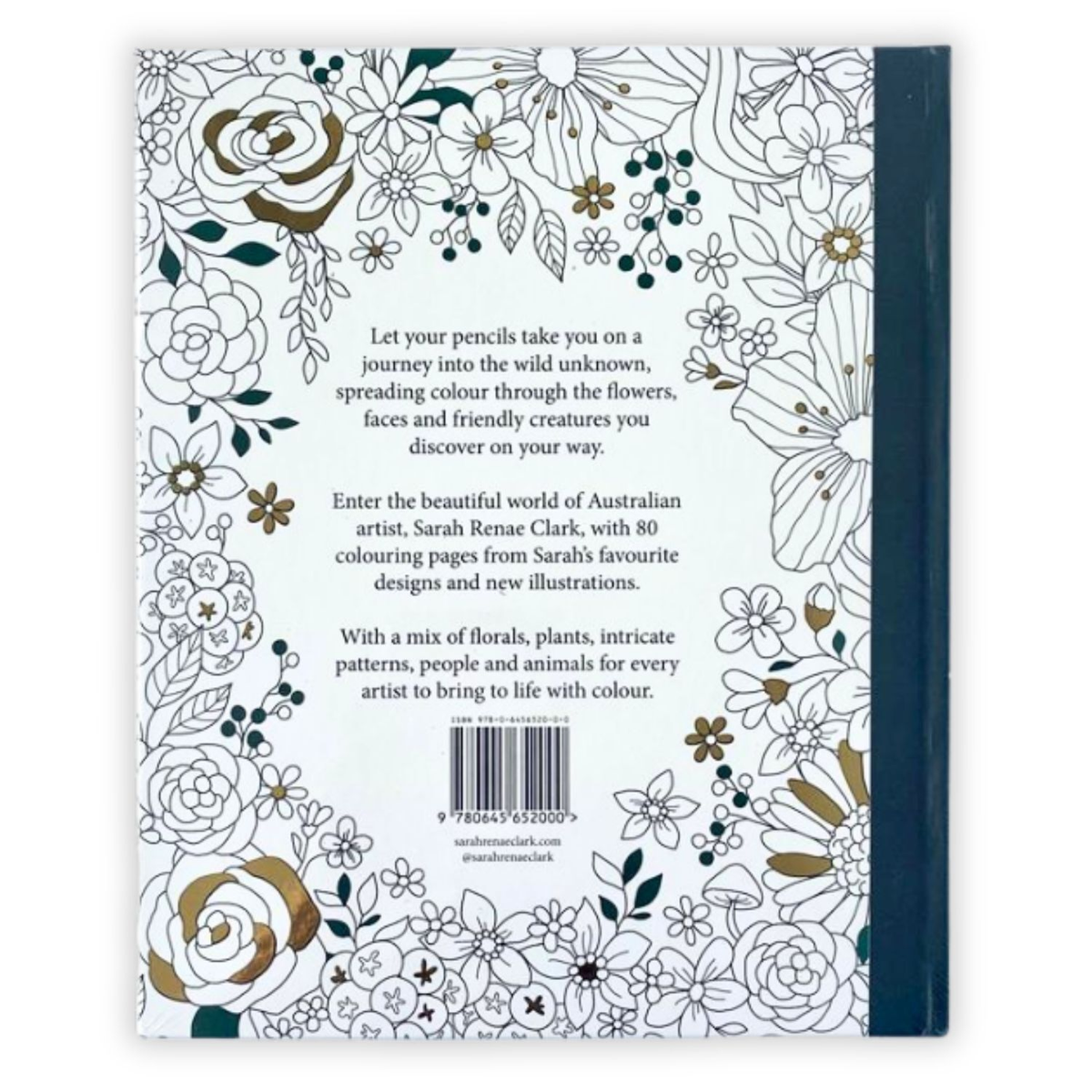 Vibrant Wilds Adult Colouring Book by Sarah Renae Clark image 3