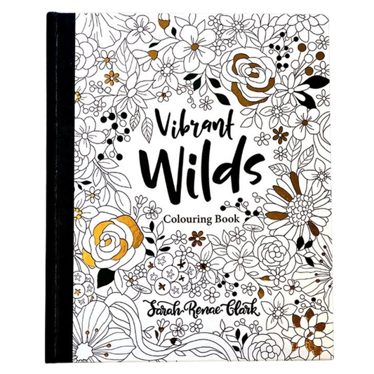 Vibrant Wilds Adult Colouring Book by Sarah Renae Clark image 1
