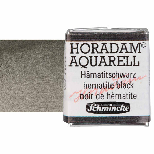 SCHMINCKE HORADAM AQUARELL Half Pan S3 Hematite Black