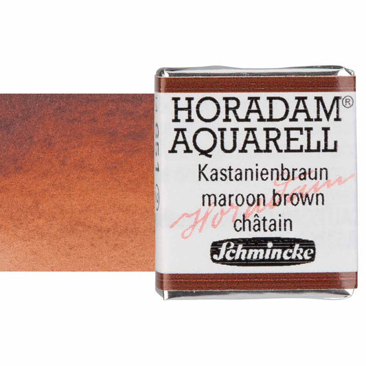 SCHMINCKE HORADAM AQUARELL Half Pan S2 Maroon Brown