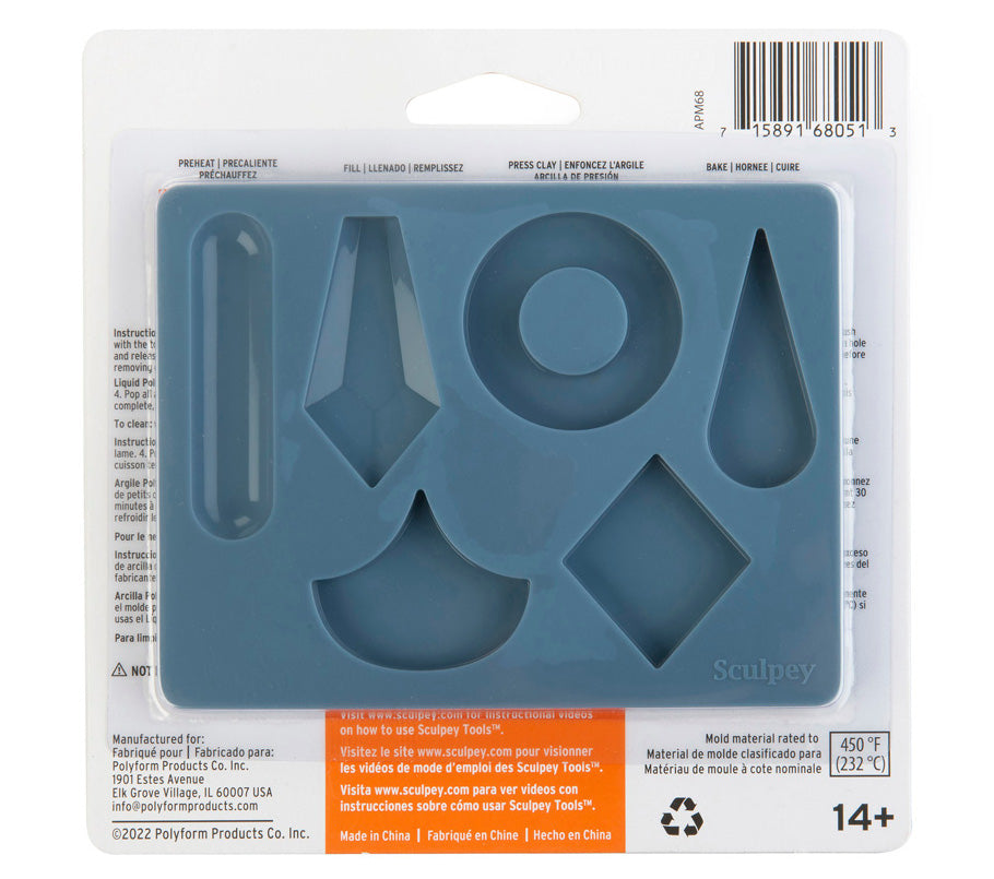 Sculpey Silicone Mold - Geometric Jewelry image 14