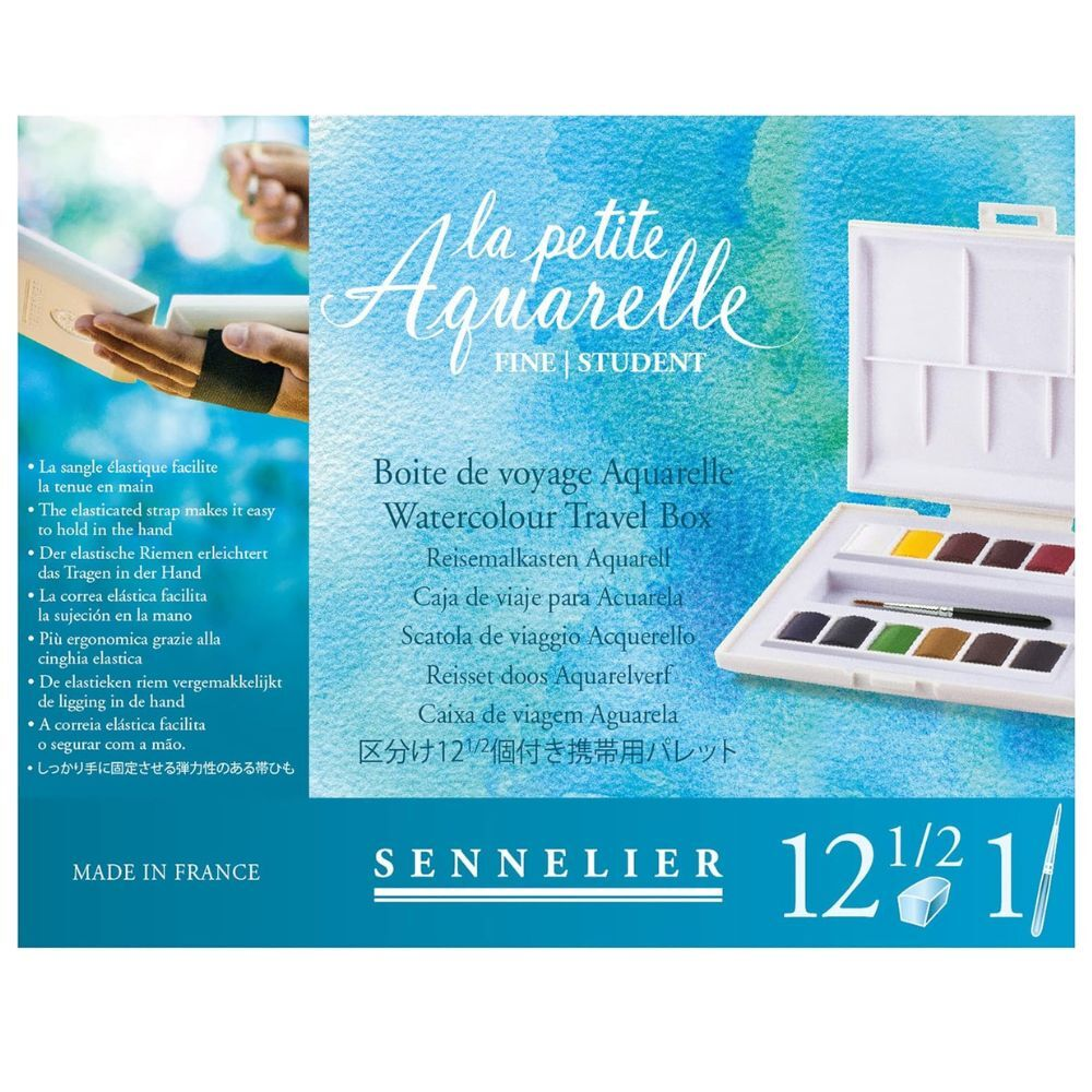 Sennelier Watercolour Travel Box of 12 Half Pans image 5