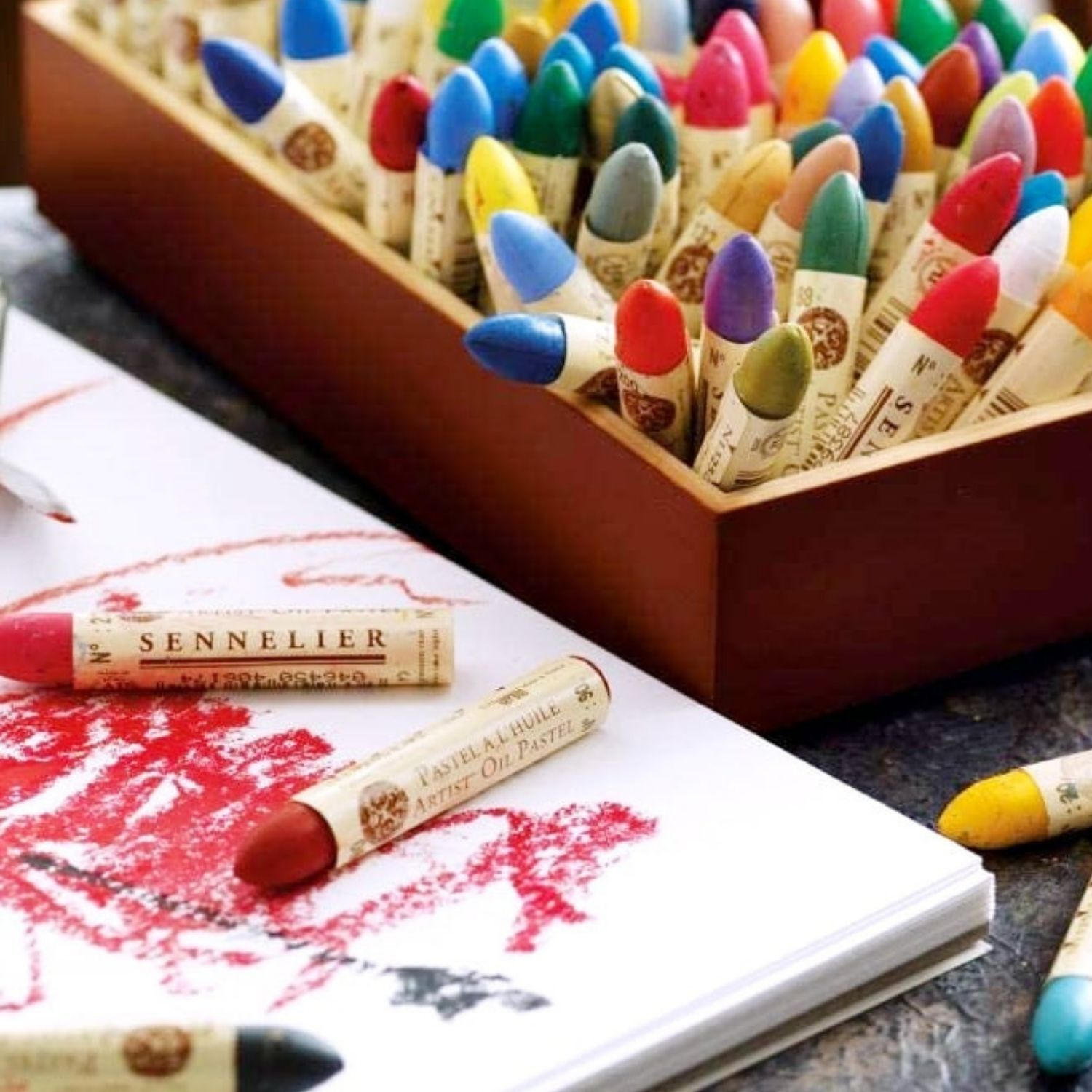 Sennelier Oil Pastels Assorted Box of 12 image 2