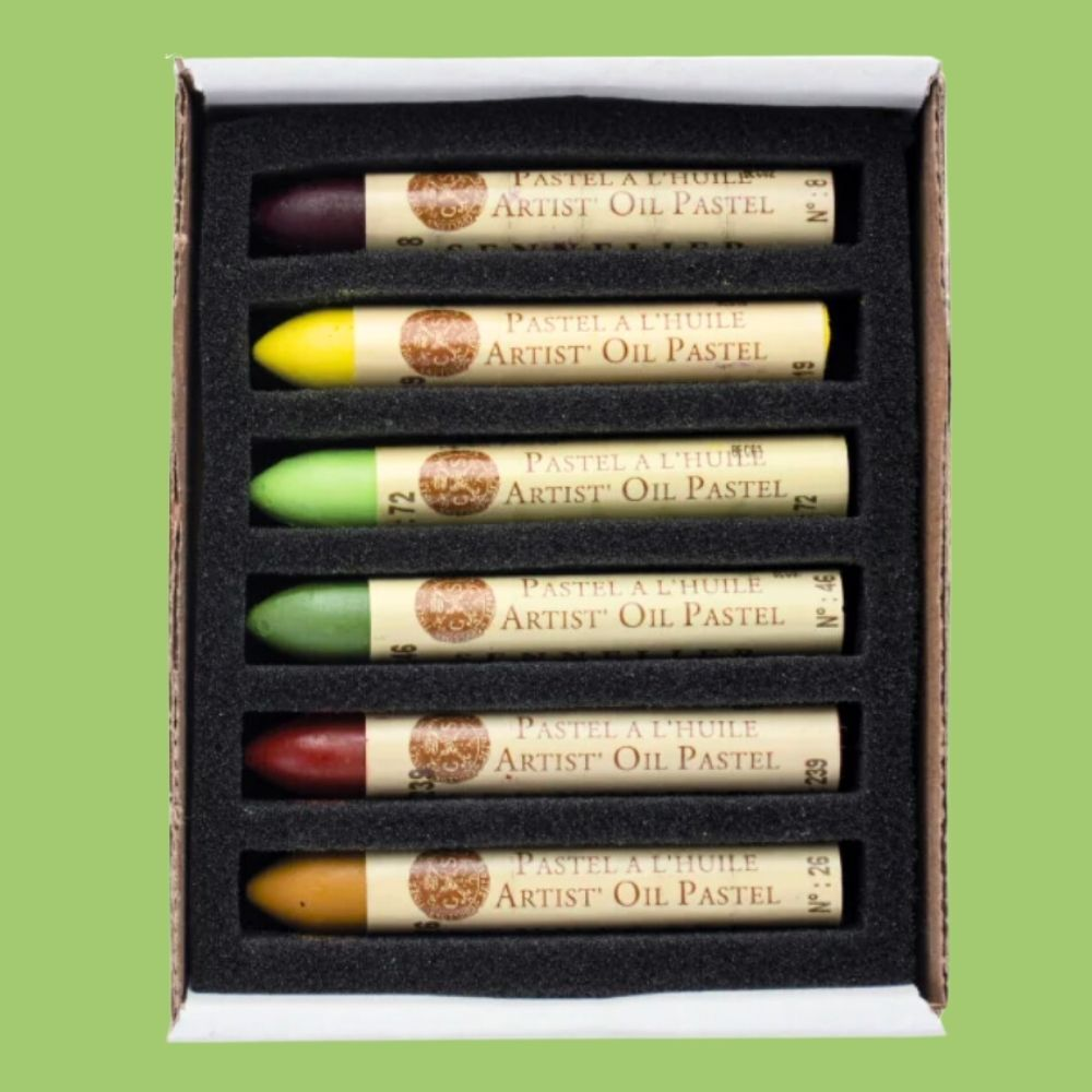 Sennelier Oil Pastels Box of 6 - Pears image 5