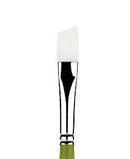 SNAP Brush 9800 Long Handle White Taklon Angle Bright Size 10