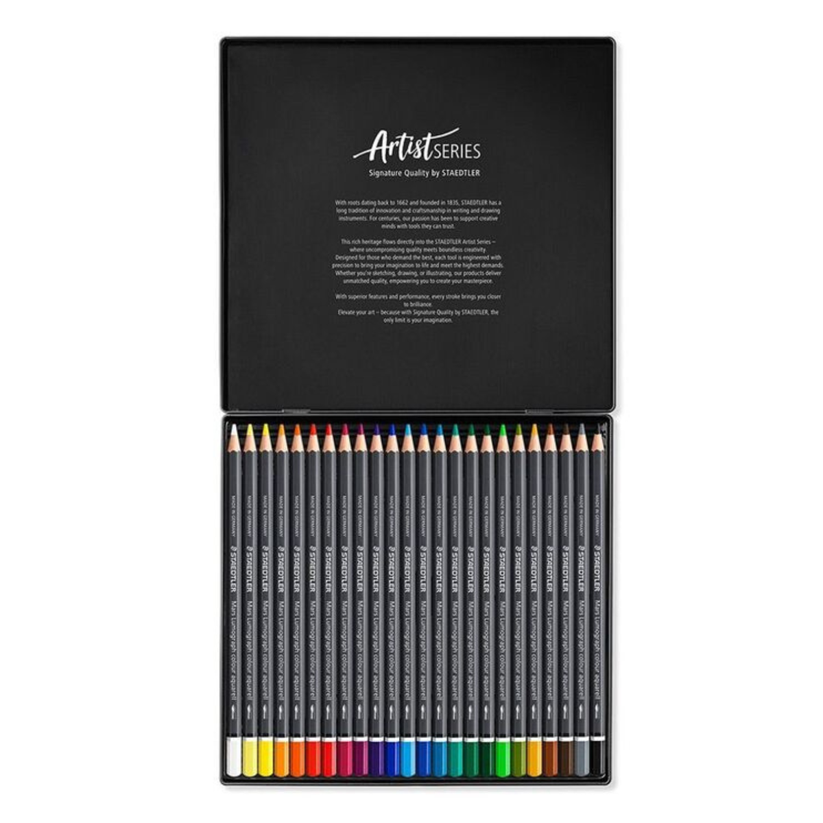 Staedtler Mars Lumograph Colour Aquarell 104 - Tin of 24