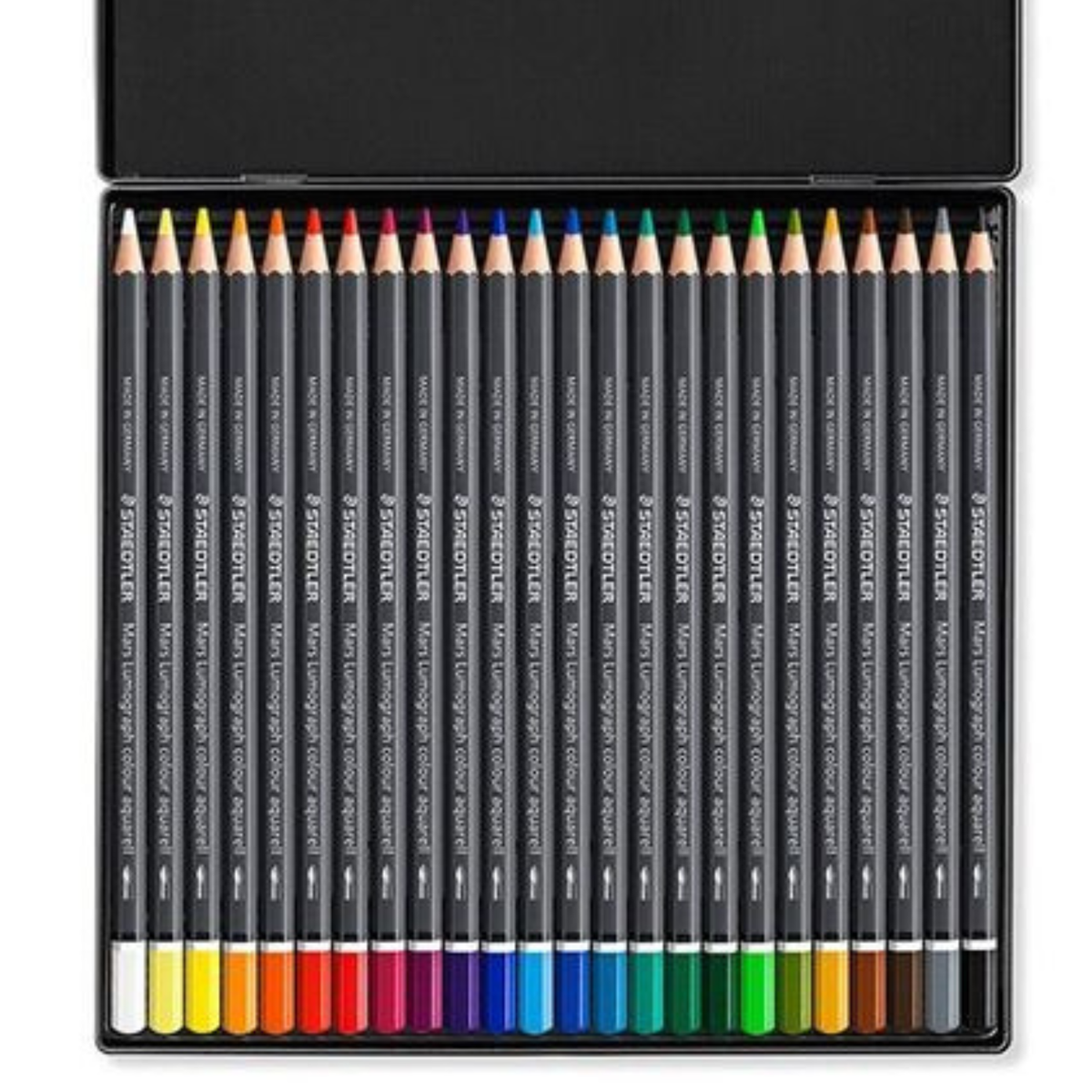 Staedtler Mars Lumograph Colour Aquarell 104 - Tin of 24