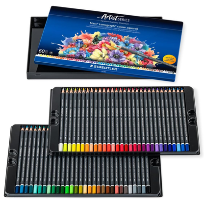 Staedtler Mars Lumograph Colour Aquarell 104 - Tin of 60