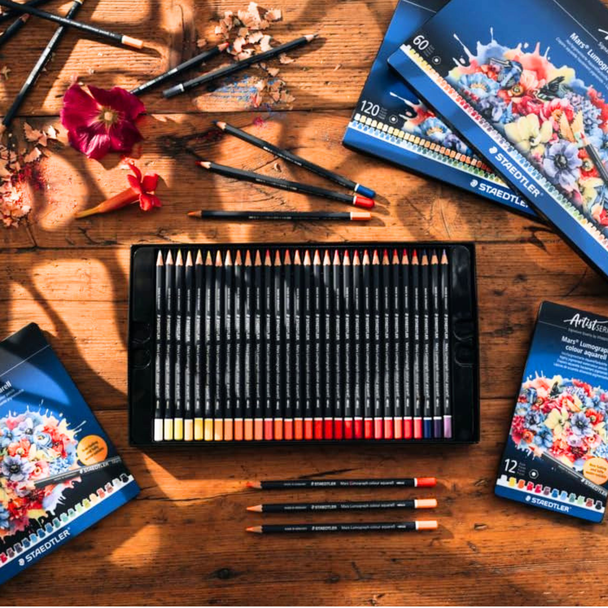 Staedtler Mars Lumograph Colour Aquarell 104 - Tin of 60