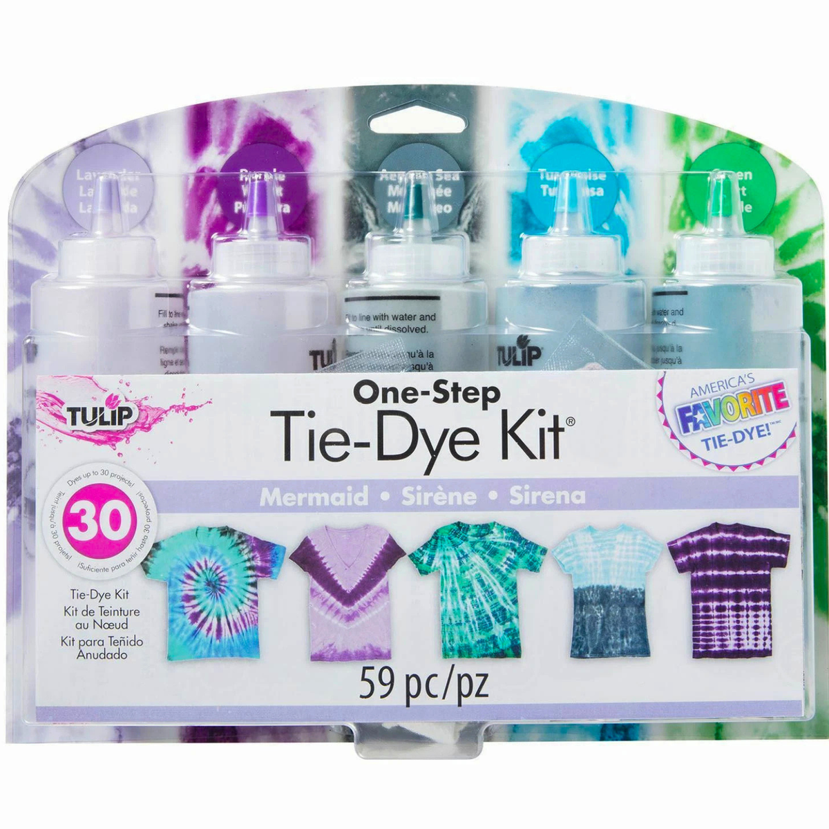 Tulip One Step Tie Dye Kit - Mermaid 5 Colours