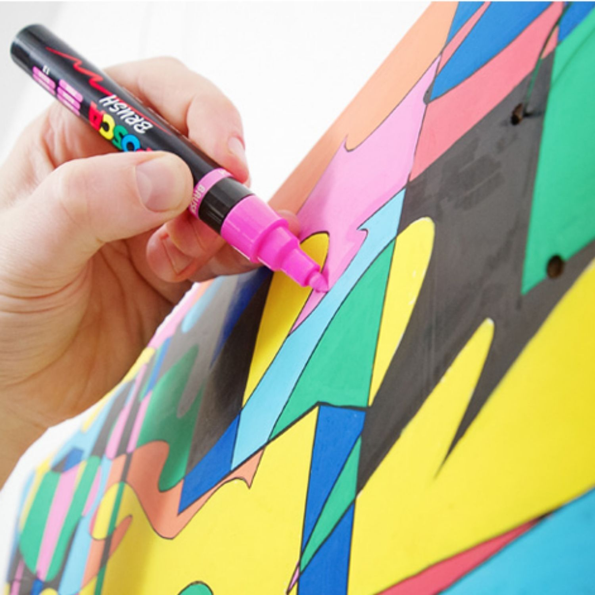 POSCA 5BR BRUSH TIP Paint Markers Pack of 8 - Assorted image 6