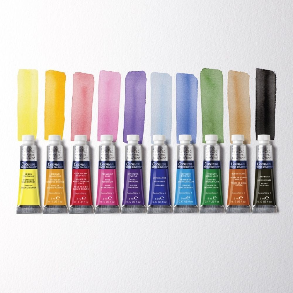 Winsor and Newton COTMAN Watercolour Set of 10 x 5ml image 3