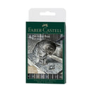 Faber-Castell Pitt Artist Pen Grey + Black Pack of 8