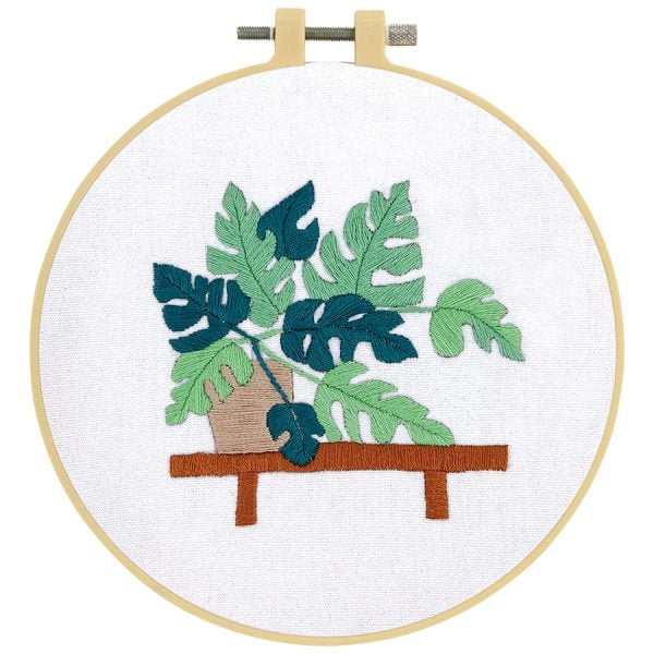 Make It Embroidery Kit 15cm Pot Plant