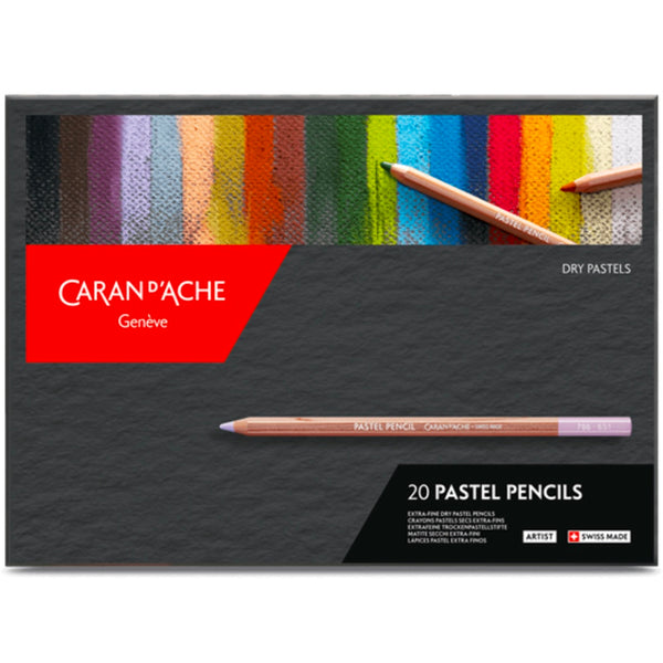 Caran DAche Pastel Pencils Assorted box of 20