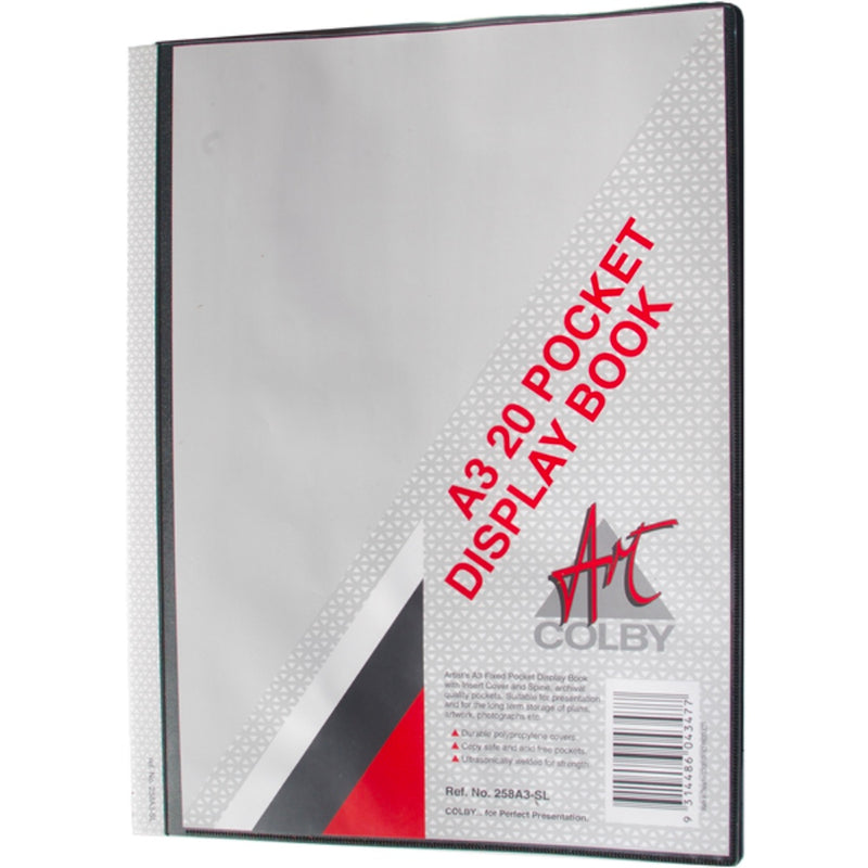 COLBY A3 20-Pocket DISPLAY BOOK - 258A3