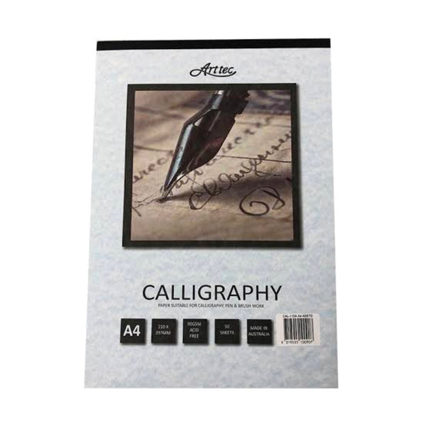 ARTTEC CALLIGRAPHY PAD 90gsm 50 SHEETS Assorted