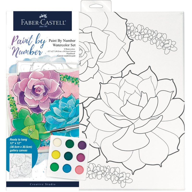 Faber-Castell Creative Studio Paint by Number - Succulents