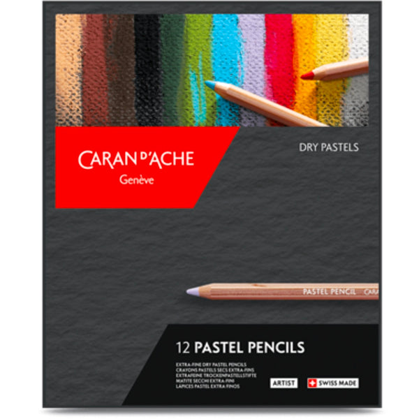 Caran DAche Pastel Pencils Assorted box of 12