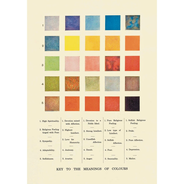 Pattern Book Gift Card - Meanings of Colours