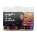 Mont Marte Pouring Acrylic 120ml 4pce - Metallic