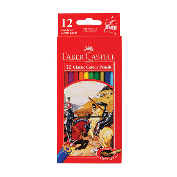 Faber-Castell Classic Colour Pencils Pack of 12