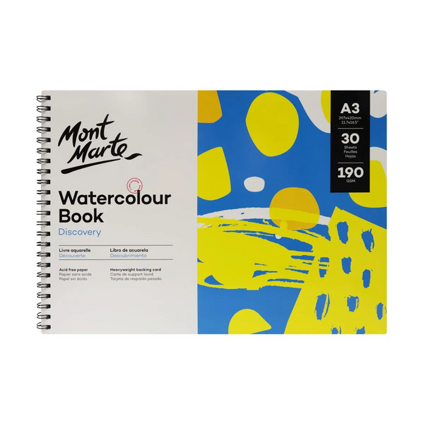 Mont Marte Discovery Watercolour Book 190gsm