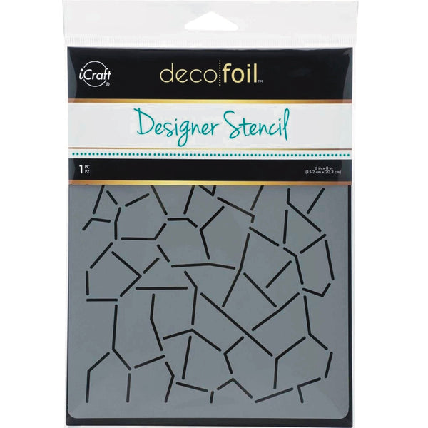 Deco Foil Designer Stencil 6 x 8 inch - Crackle