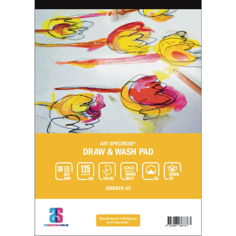 Art Spectrum Draw and Wash Pad 125gsm Smooth