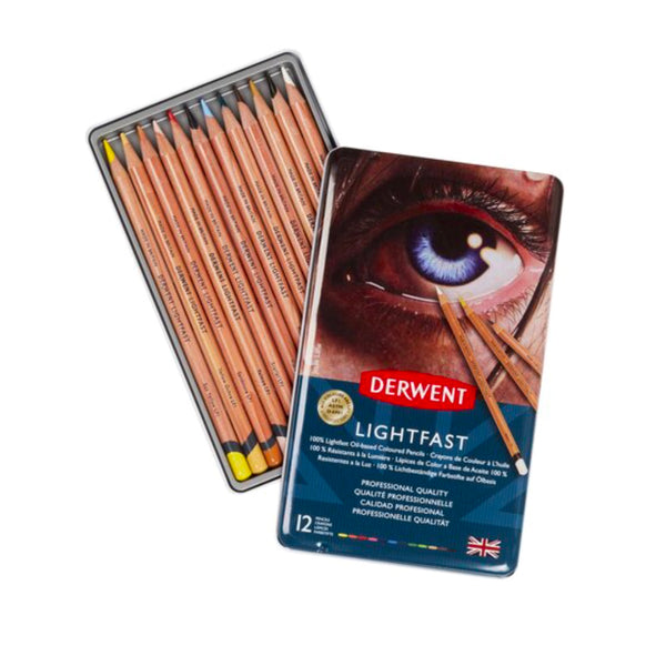Derwent Lightfast Pencils Tin of 12