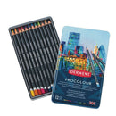 Derwent Procolour Pencils Tin of 12 Assorted