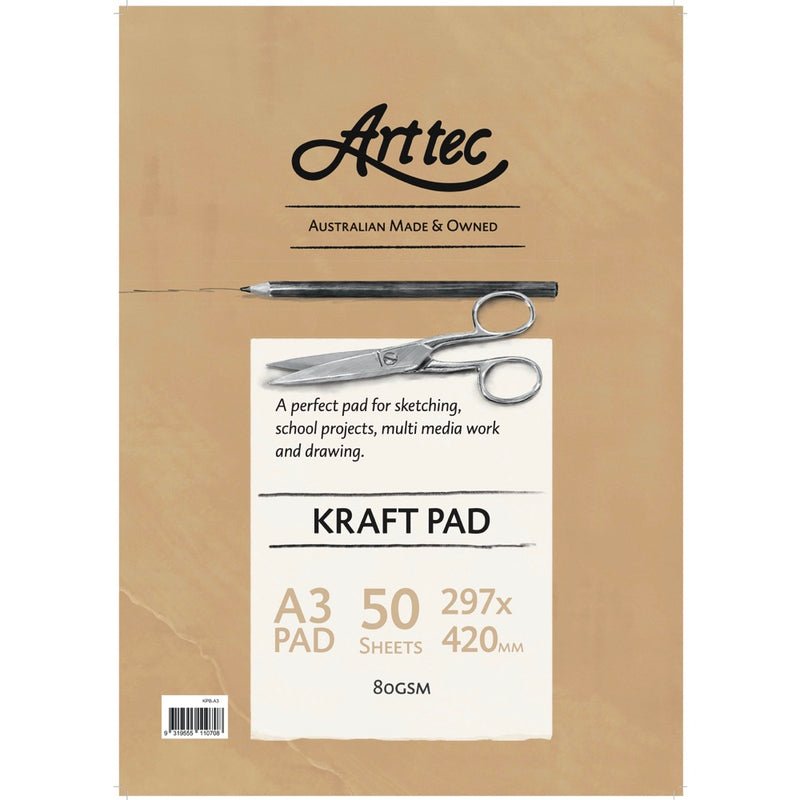 ARTTEC KRAFT PAD 80gsm 50 SHEETS