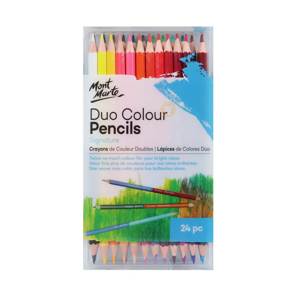 Mont Marte Duo Colour Pencils 24pce