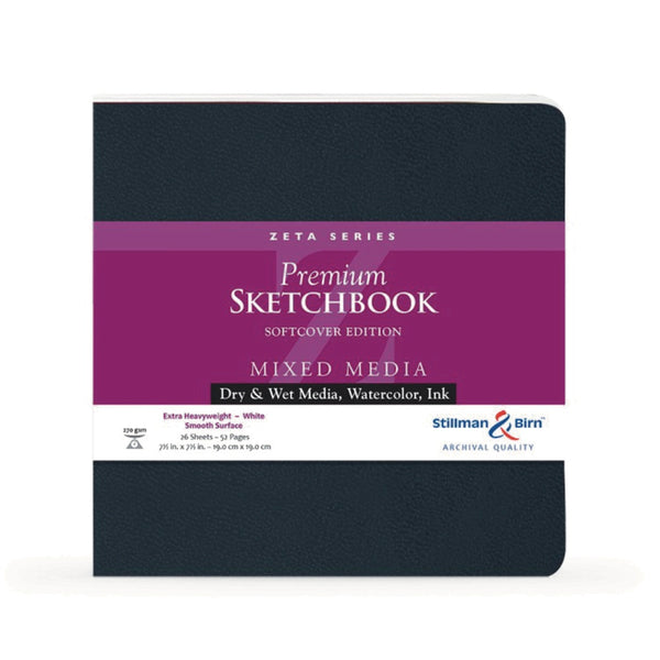 Stillman and Birn Zeta Softcover Sketchbook 7.5 x 7.5 inch