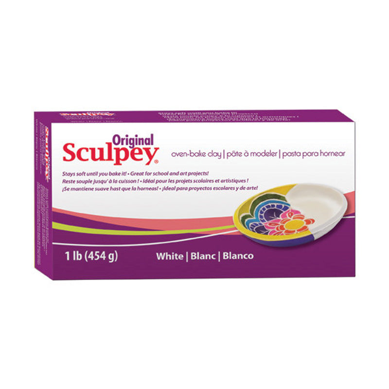 SCULPEY Original Polymer Clay 454g / 1lb - White image 3