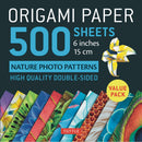 Origami Paper 500 Sheets Nature Photo Patterns